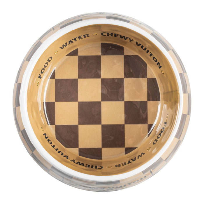 Checker Chewy Vuiton Bowl - Medium - Taryn x Philip Boutique
