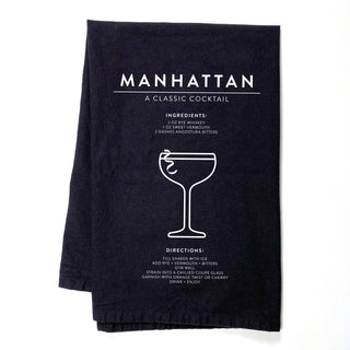 Manhattan Cocktail Kitchen & Bar Tea Towel - Taryn x Philip Boutique