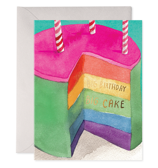 E. Frances Paper - Big Cake | Birthday Greeting Card: 4.25 X 5.5 INCHES