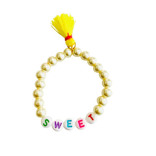Girls Pearl Sweet Bracelet with Tassel - Taryn x Philip Boutique
