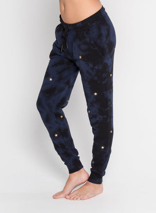CHRLDR Gold Scattered Stars Flat Pocket Sweatpants - Taryn x Philip Boutique