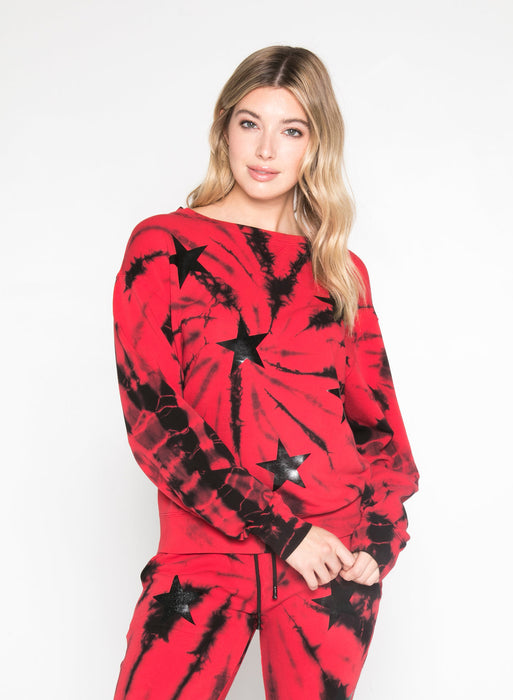 CHRLDR Tilted Stars Crew Neck Sweatshirt