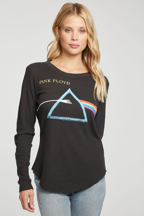Chaser Brand - Pink Floyd Dark Side of the Moon Waffle Thermal Crewneck