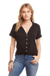 Chaser Brand Gauzy Cotton Rolled S/S Button Down Shirt - Taryn x Philip Boutique