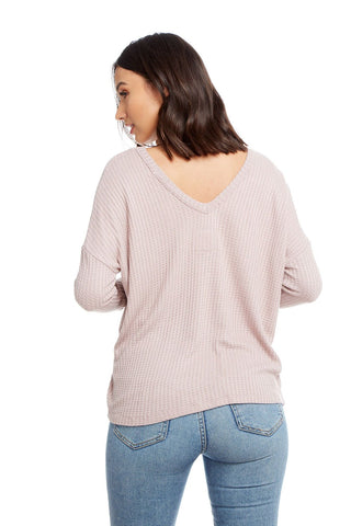 Chaser Brand Thermal L/S Double V Drop Shoulder Pocket Tee - Taryn x Philip Boutique