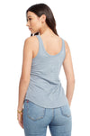 Chaser Brand Linen Jersey Double Scoop Shirttail Tank - Taryn x Philip Boutique