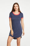 Chaser Brand - Blocked Jersey Tee Shirt Dress Hi Lo - Taryn x Philip Boutique