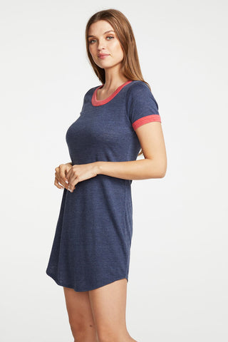 Chaser Brand - Blocked Jersey Tee Shirt Dress Hi Lo - Taryn x Philip Boutique