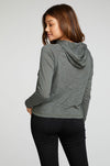 Chaser Brand Extended Cuff Pullover Hoodie in Shrub - Taryn x Philip Boutique