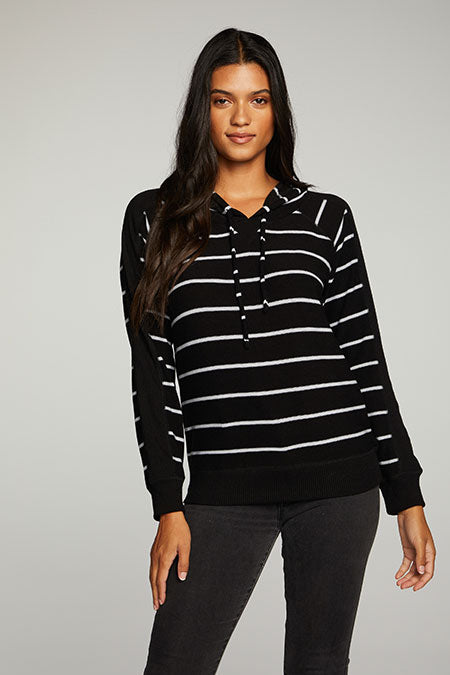 Chaser Brand Rpet Cozy Knit Pullover Hoodie w/Rib - Taryn x Philip Boutique