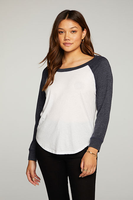 Chaser Brand Triblend Jersey Baseball Tee - Taryn x Philip Boutique
