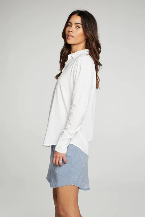 Chaser Brand Embroidery Button Up Shirt - Taryn x Philip Boutique