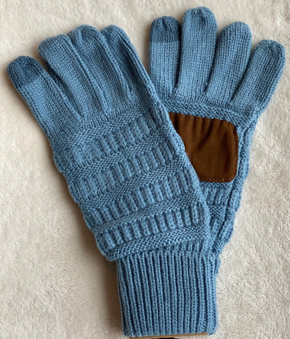 CC Brand Knitted Gloves - Multiple Colors