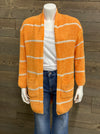 Stripe Super Soft Velvet Texture Knitted Cardigan - Taryn x Philip Boutique