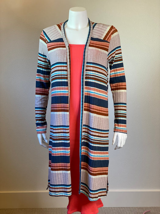 Renee C.  Long Sleeved Striped Cardigan - Taryn x Philip Boutique