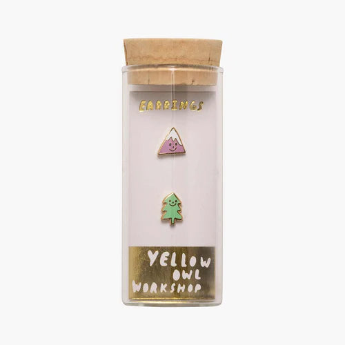 Yellow Owl Workshop Mountain & Tree Earrings