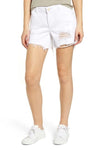 DL1961 Karlie Ripped Boyfriend 4.5" Denim Shorts in Howard - Taryn x Philip Boutique