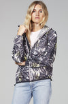 O8lifestyle Sloane Print - Palm Print Full Zip Packable Jacket - Taryn x Philip Boutique