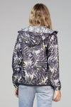 O8lifestyle Sloane Print - Palm Print Full Zip Packable Jacket - Taryn x Philip Boutique