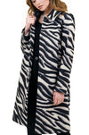 Love Token Vivianne Long Coat in Zebra - Taryn x Philip Boutique
