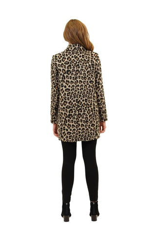 Love Token Aura Leopard Print Bristol Blazer Coat Jacket - Taryn x Philip Boutique