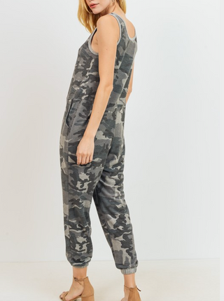 Camo French Terry Jumpsuit - Taryn x Philip Boutique