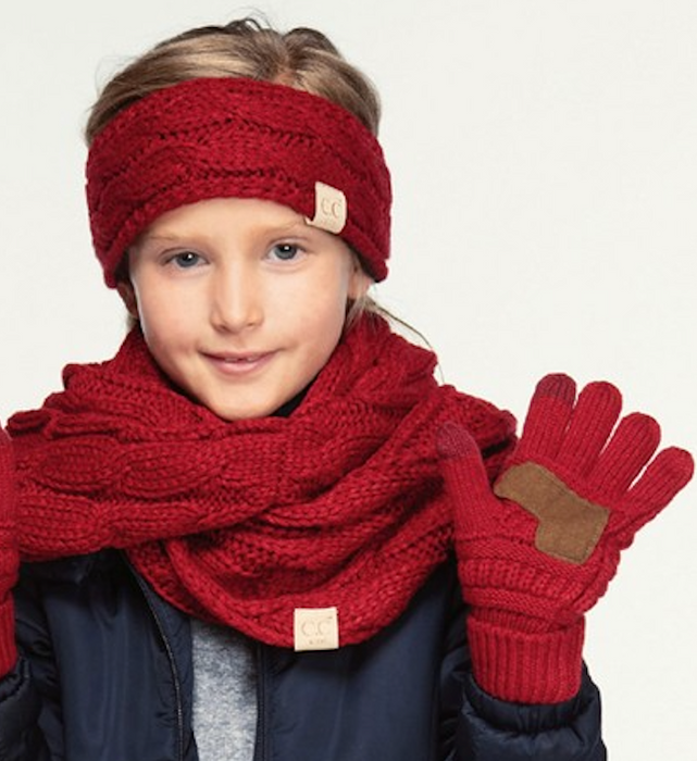 CC Brand Kid's Knitted Gloves - Multiple Colors