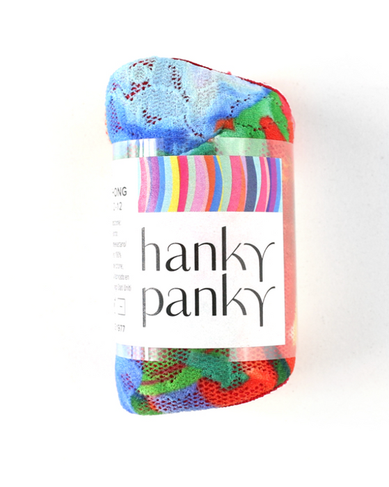 Hanky Panky Printed Signature Lace Original Rise Thong