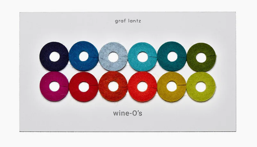 Graf Lantz Wine-O's Merino Wool Rainbow Felt Wine Markers