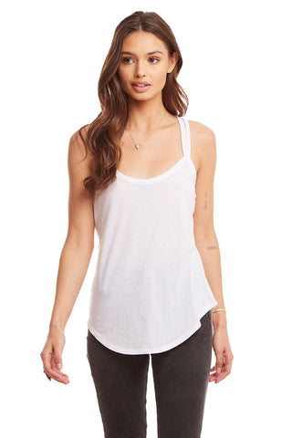 Chaser Brand Vintage Jersey Strappy Racer Back Shirttail Tank - Taryn x Philip Boutique