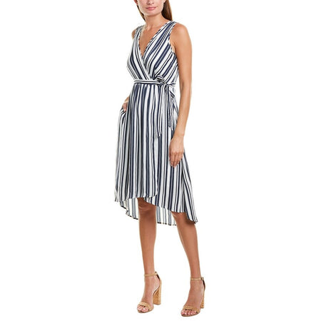 Tart Collections Gemina Midi Dress in Blue and White Stripe - Taryn x Philip Boutique