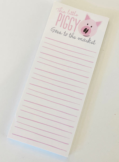 This Little Piggy Goes To The Market Notepad - Taryn x Philip Boutique