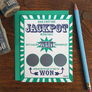 Dad Scratch Off Ticket Greeting Card - Taryn x Philip Boutique