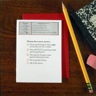 Graduation Quiz Greeting Card - Taryn x Philip Boutique