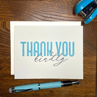 Thank You Kindly Greeting Card - Taryn x Philip Boutique