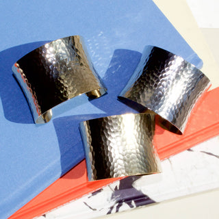 2" Concave Hammered Cuff Gold - Taryn x Philip Boutique