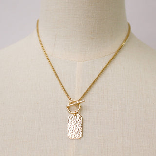 Dog Tag Toggle Necklace - Taryn x Philip Boutique