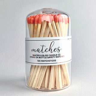 Modern Matchstick Bottle with Striker · 100 Long Safety - Taryn x Philip Boutique