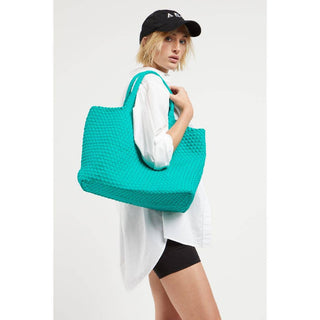 Sky's The Limit - Large Woven Neoprene Tote - Taryn x Philip Boutique