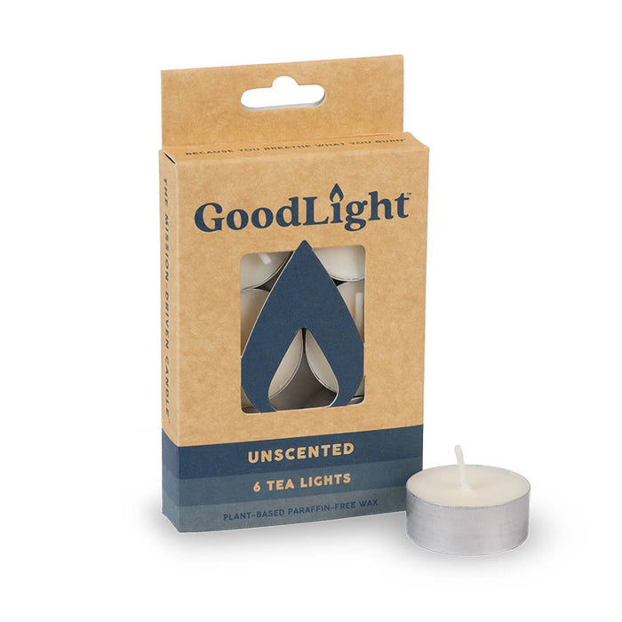 Unscented Tea Light Candles: 6-Count Box - Taryn x Philip Boutique