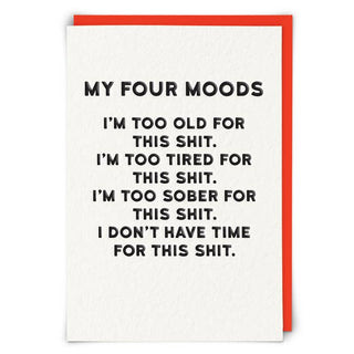 Four Moods Greeting Card - Taryn x Philip Boutique