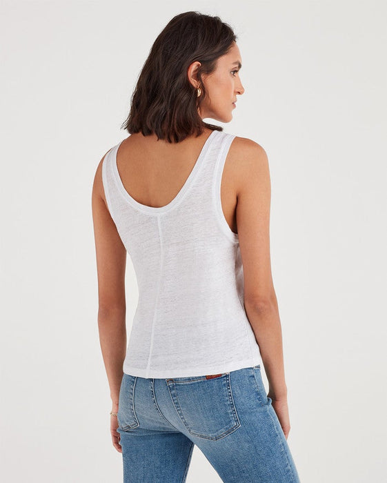 7 For All Mankind Scoop Tank in White