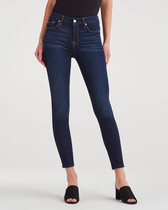 7 For All Mankind Slim Illusion High Waist Ankle Skinny in Tried and True - Taryn x Philip Boutique