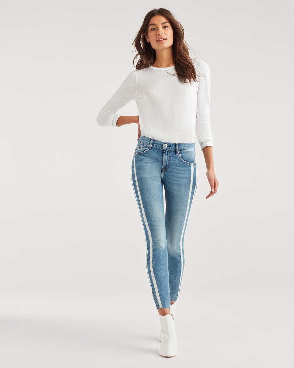Slim Illusion High Waist Ankle Skinny in Tried and True