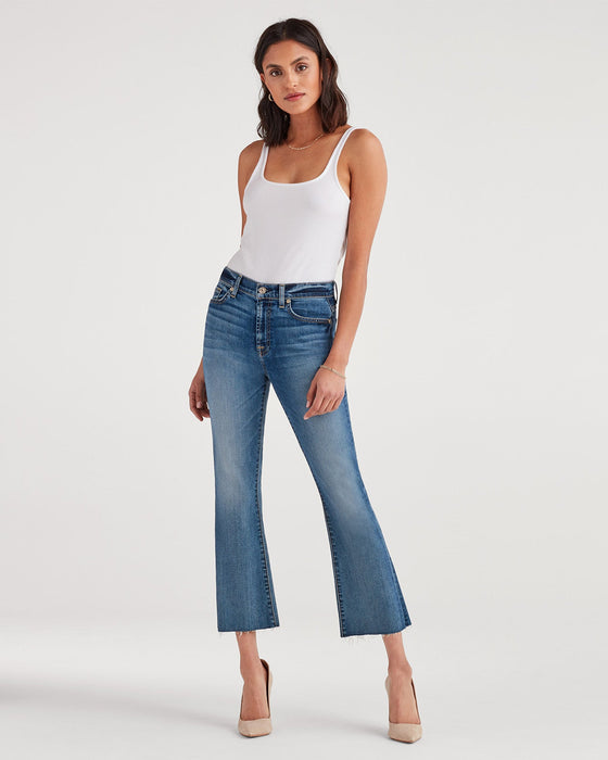 7 For All Mankind  High Waist Slim Kick in Canyon Ranch - Taryn x Philip Boutique