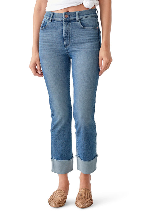 DL1961 Mara Ankle High-Rise Straight Jeans in Monclair