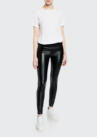 Blanc Noir Faux Leather London Pant - Taryn x Philip Boutique