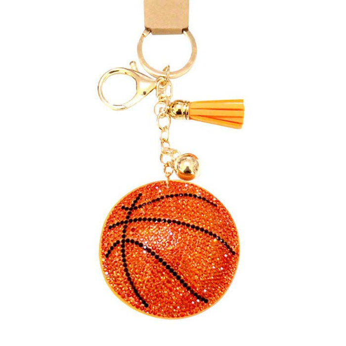 Bling Basketball Tassel Key Chain - Taryn x Philip Boutique