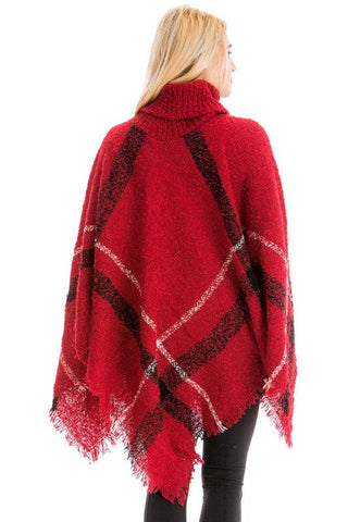 Blanket Turleneck Sweater Poncho - Taryn x Philip Boutique