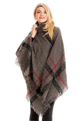 Blanket Turleneck Sweater Poncho - Taryn x Philip Boutique